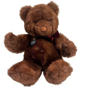 GUND 1983 Collectors Classics Limited Edition Brown Teddy Bear Plush Bow Tag
